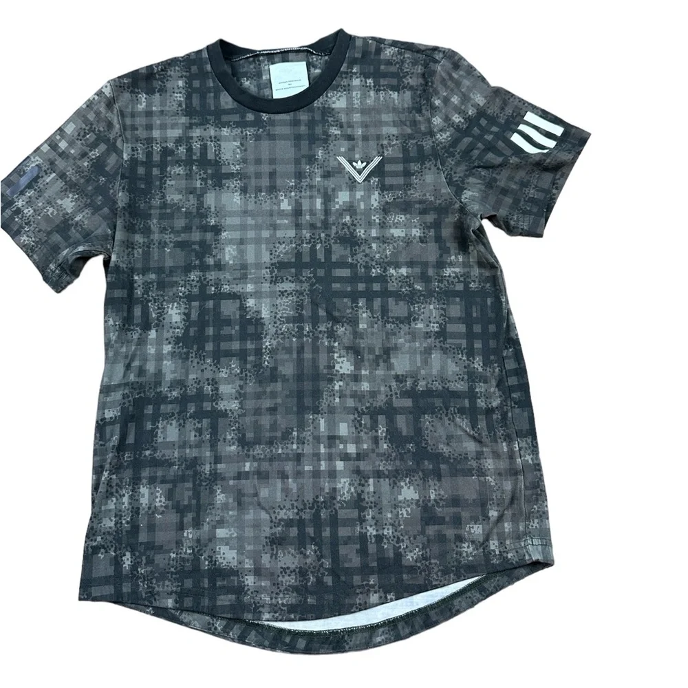 ADIDAS: White Engineering Camo Graphic T-Shirt - Size Small